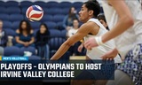 Men's Volleyball Playoffs: Olympians to host Irvine Valley College on Friday, April 19